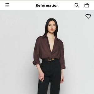 NWT Reformation Will Oversized Button Down